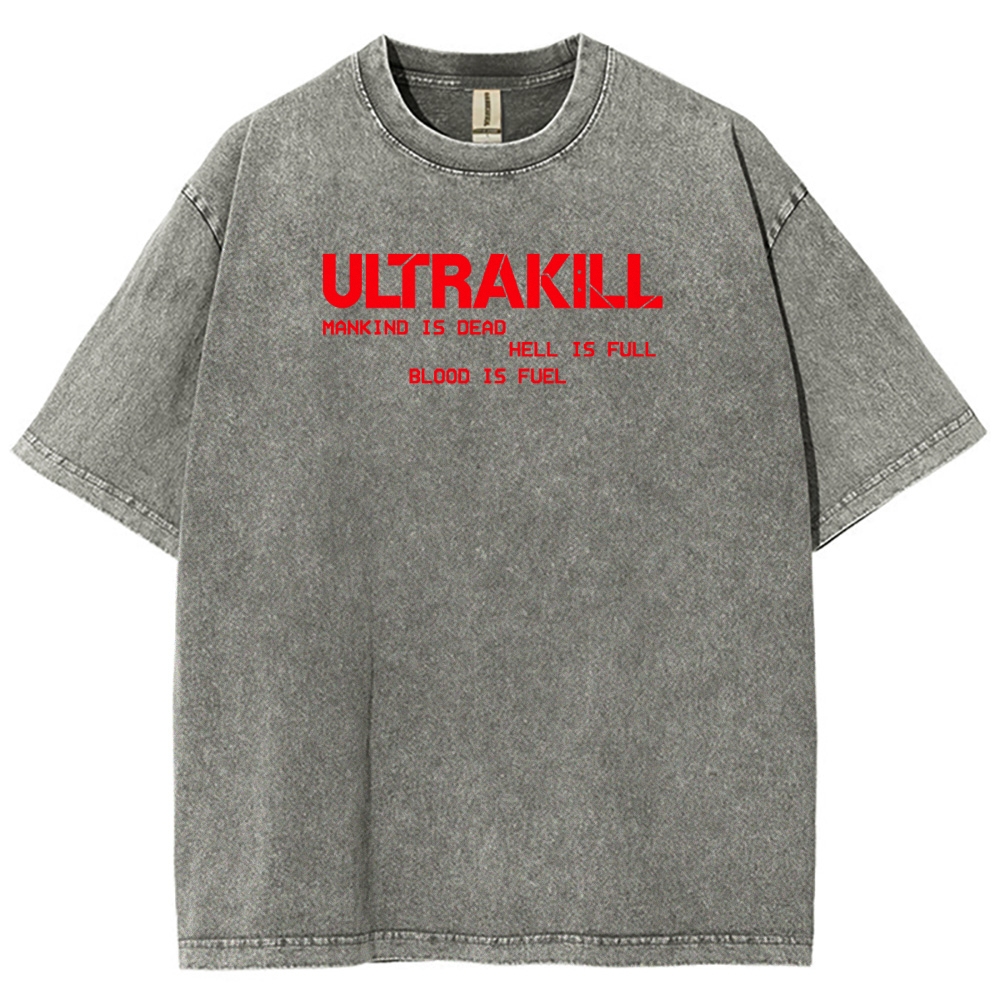 Ultrakill Unisex Fit Washed T-Shirt 2601009437