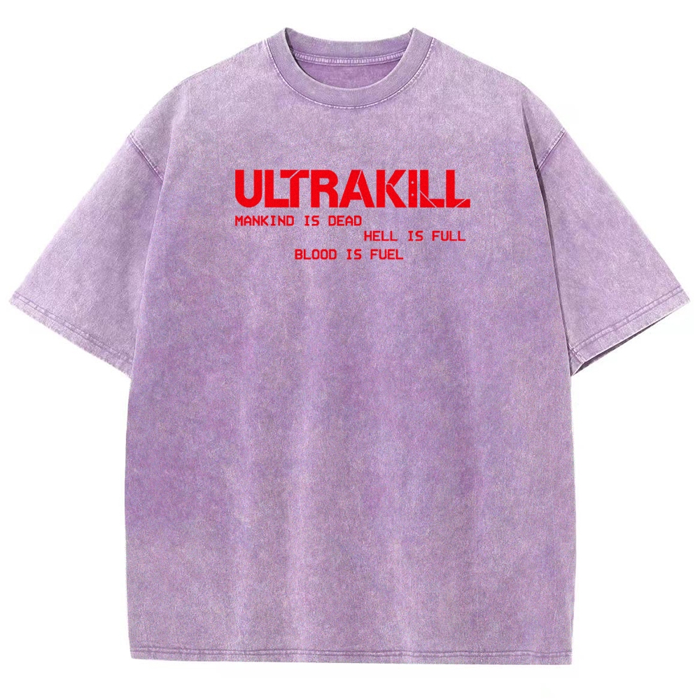 Ultrakill Unisex Fit Washed T-Shirt 2601009437