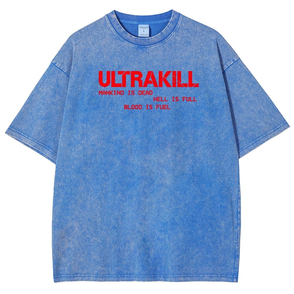 Ultrakill Unisex Fit Washed T-Shirt 2601009437