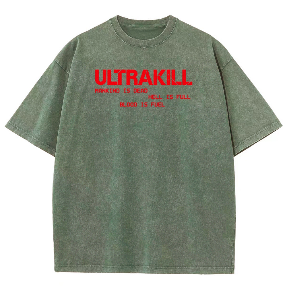 Ultrakill Unisex Fit Washed T-Shirt 2601009437