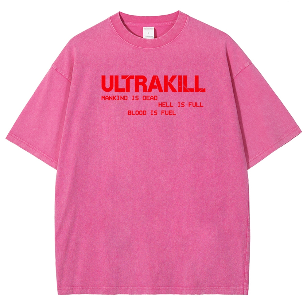 Ultrakill Unisex Fit Washed T-Shirt 2601009437
