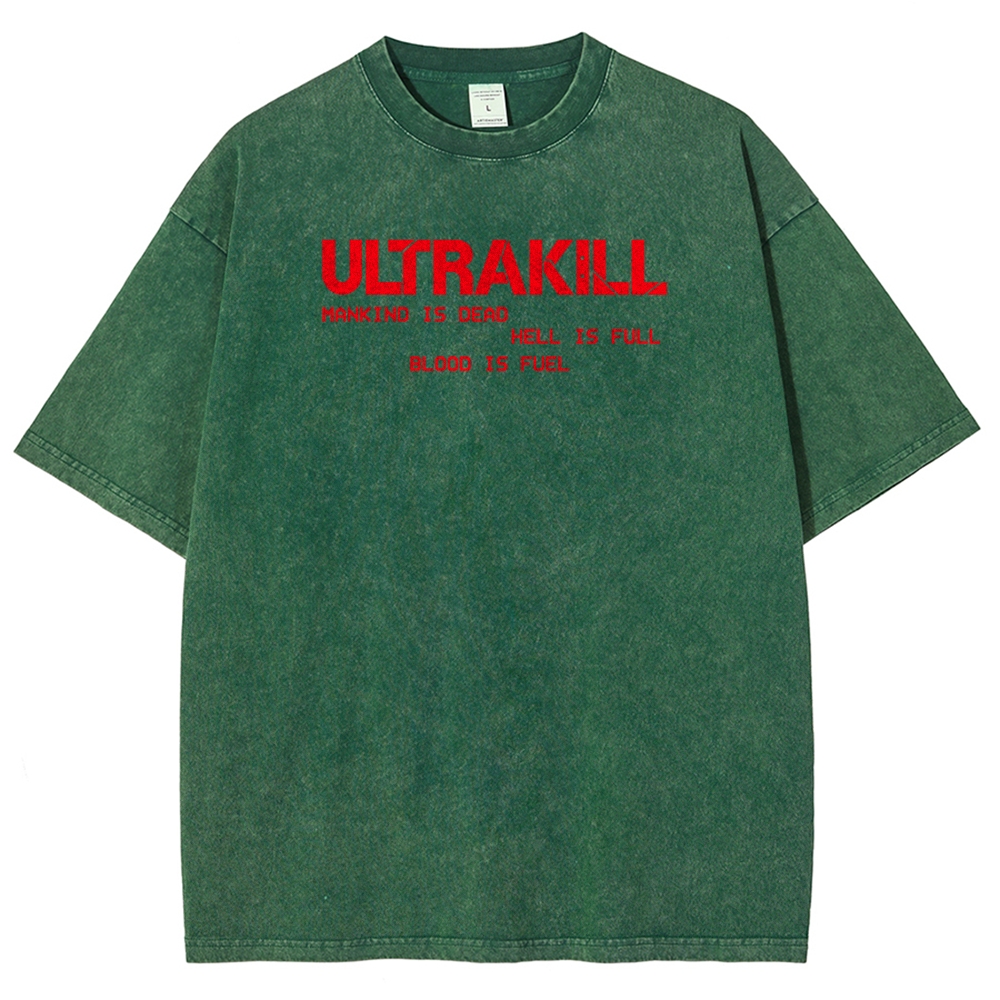 Ultrakill Unisex Fit Washed T-Shirt 2601009437
