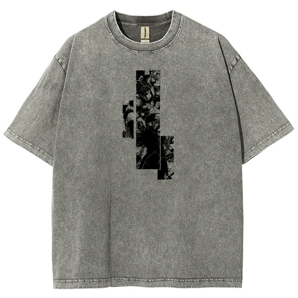 JoJo’s Bizarre Adventure Unisex Fit Washed T-Shirt 2601009847