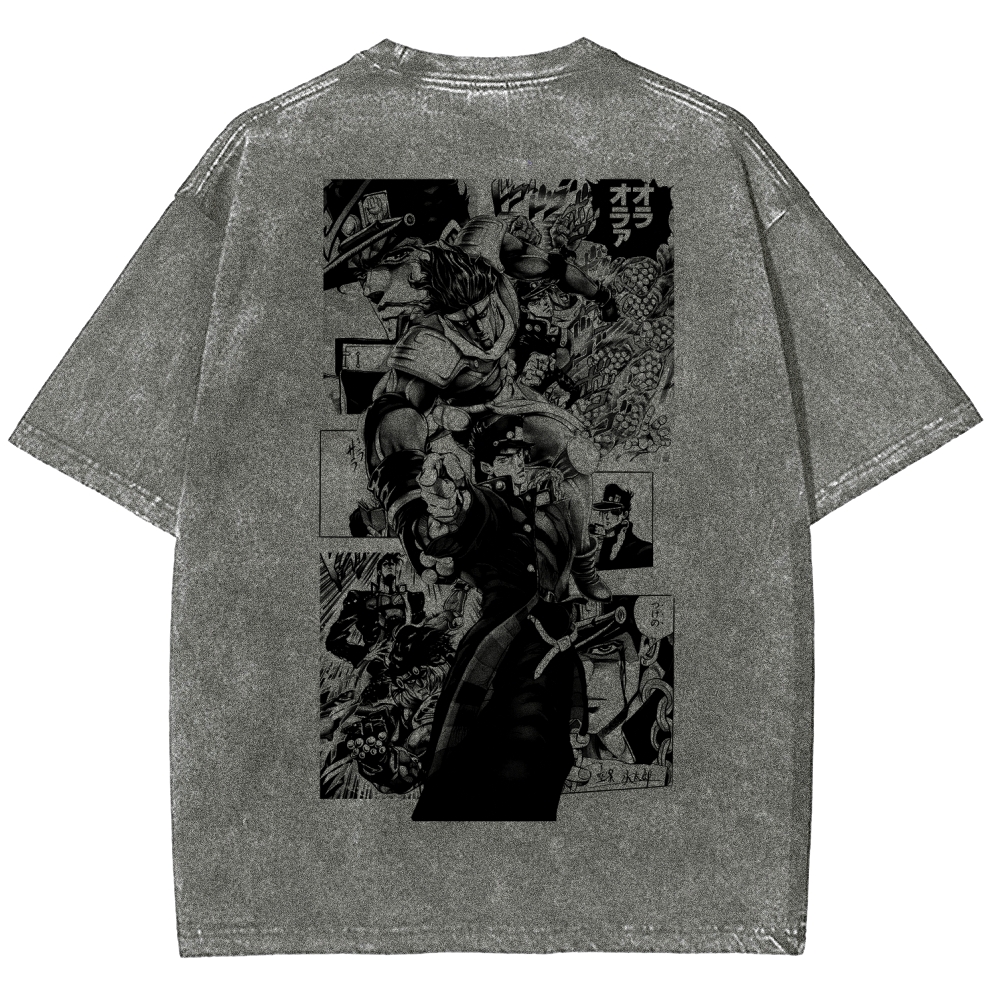 JoJo’s Bizarre Adventure Unisex Fit Washed T-Shirt 2601009847