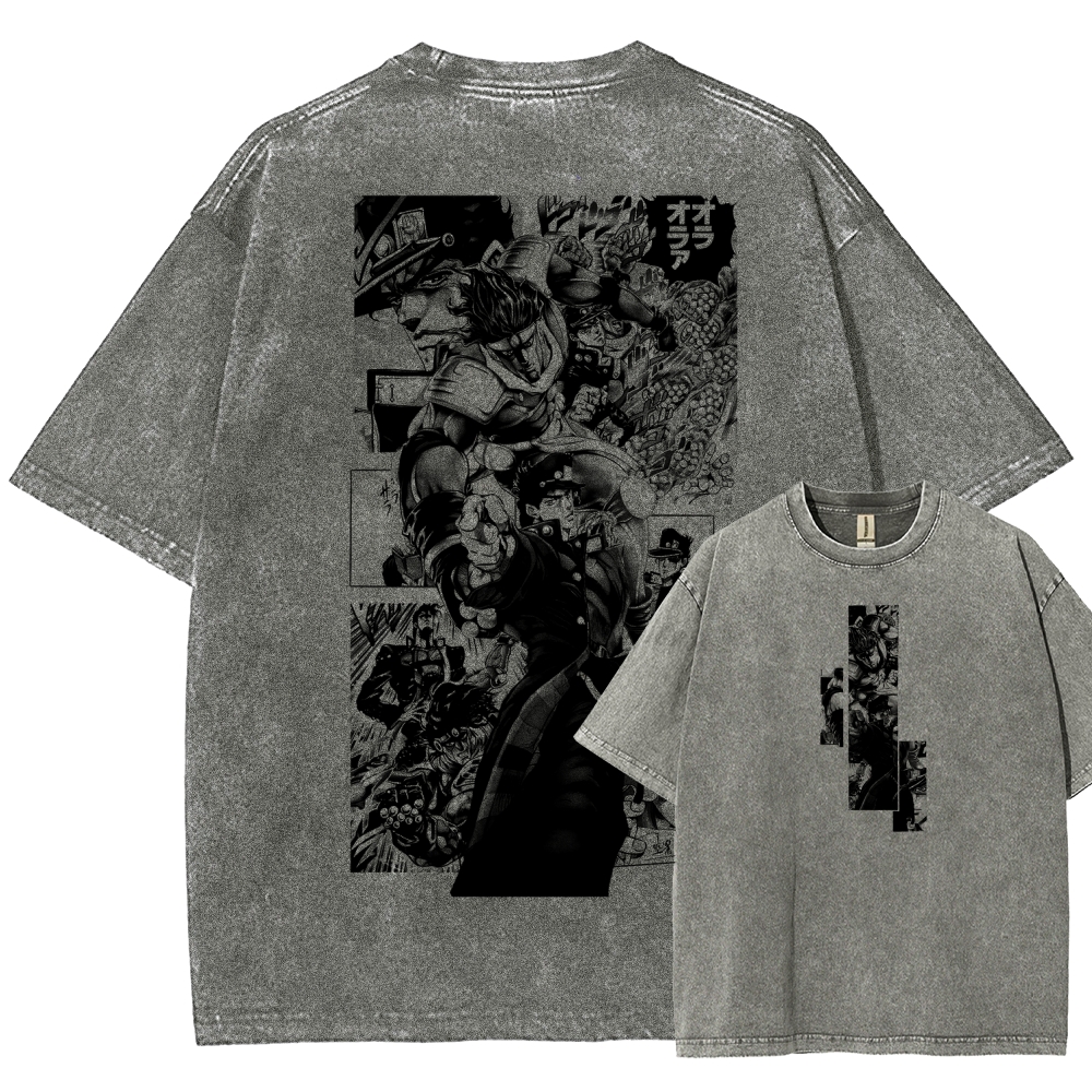 JoJo’s Bizarre Adventure Unisex Fit Washed T-Shirt 2601009847