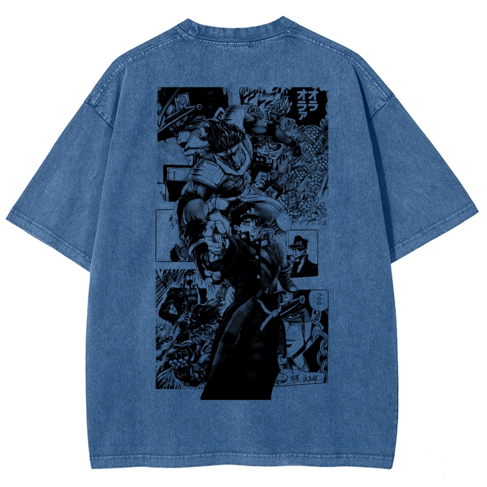 JoJo’s Bizarre Adventure Unisex Fit Washed T-Shirt 2601009847