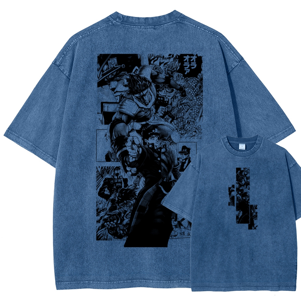 JoJo’s Bizarre Adventure Unisex Fit Washed T-Shirt 2601009847