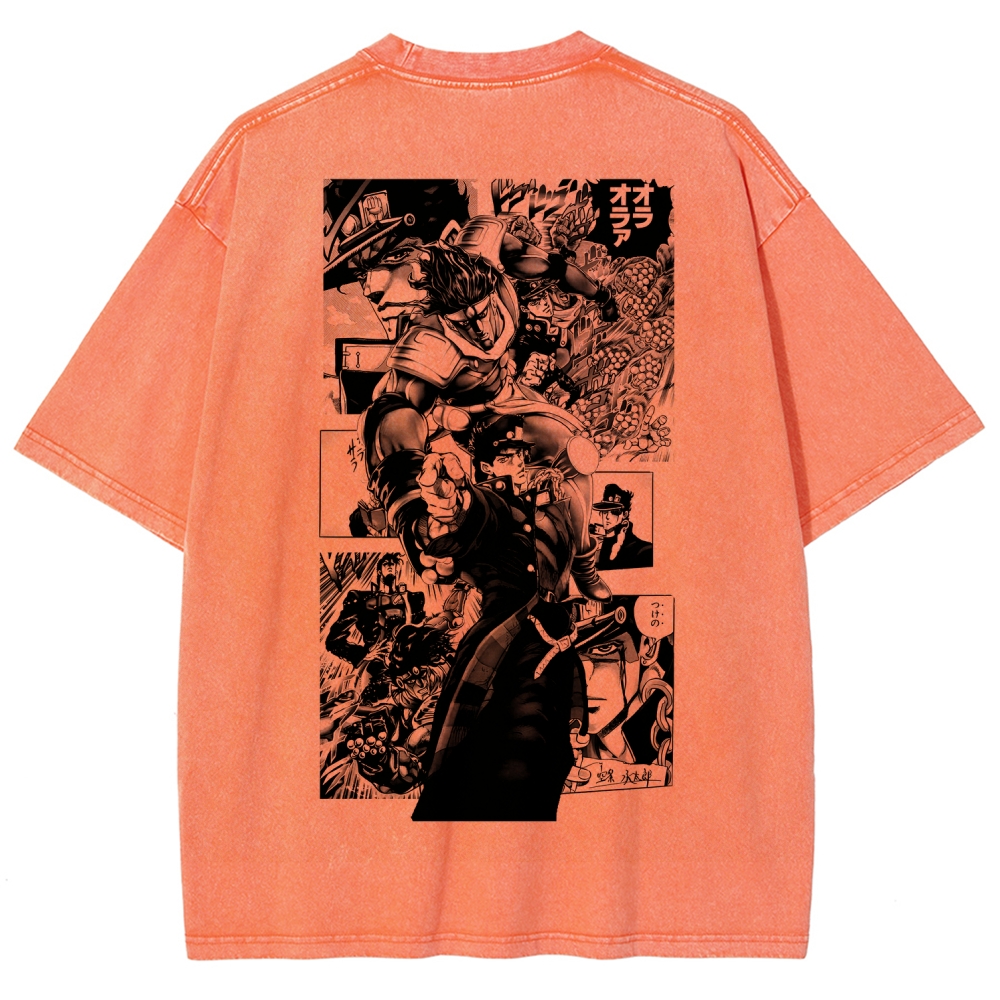 JoJo’s Bizarre Adventure Unisex Fit Washed T-Shirt 2601009847