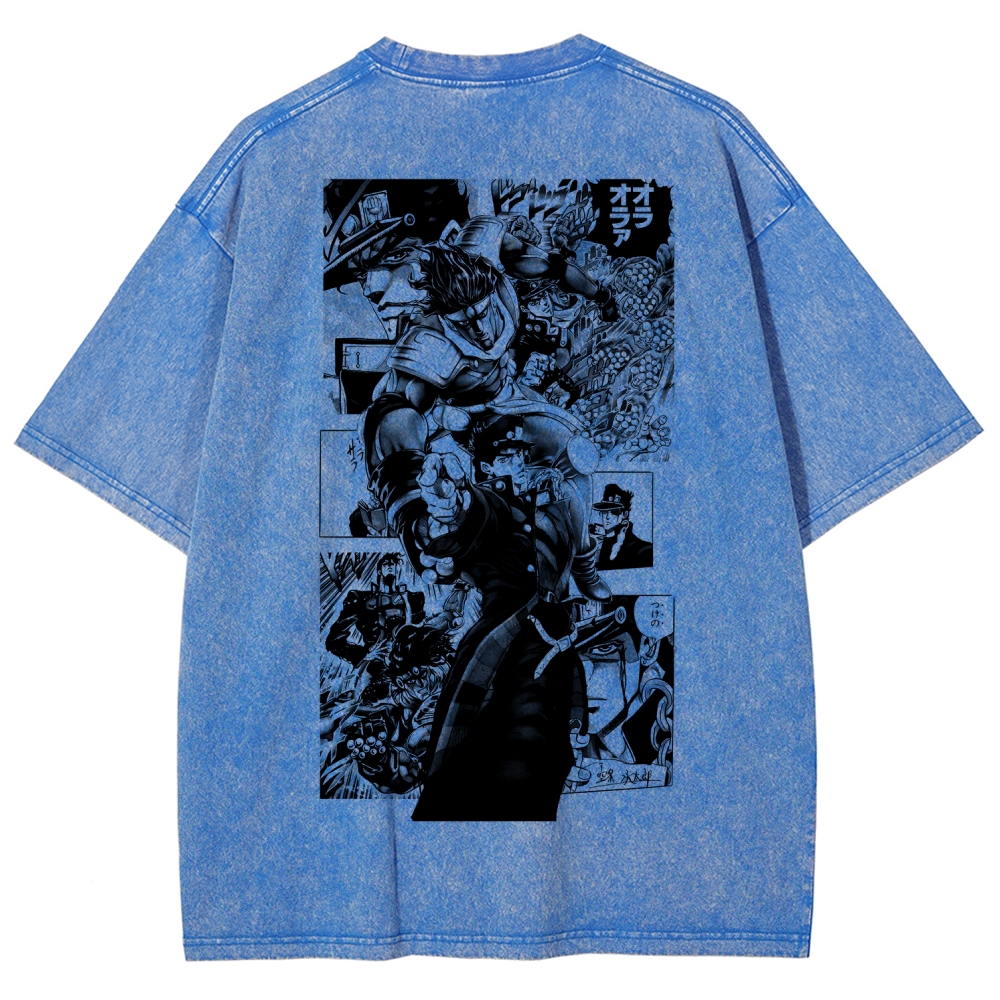 JoJo’s Bizarre Adventure Unisex Fit Washed T-Shirt 2601009847