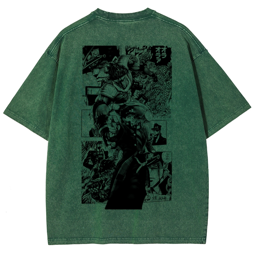 JoJo’s Bizarre Adventure Unisex Fit Washed T-Shirt 2601009847