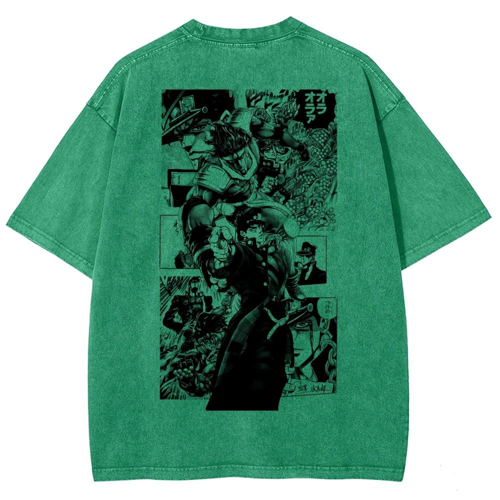 JoJo’s Bizarre Adventure Unisex Fit Washed T-Shirt 2601009847