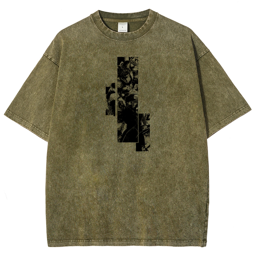 JoJo’s Bizarre Adventure Unisex Fit Washed T-Shirt 2601009847
