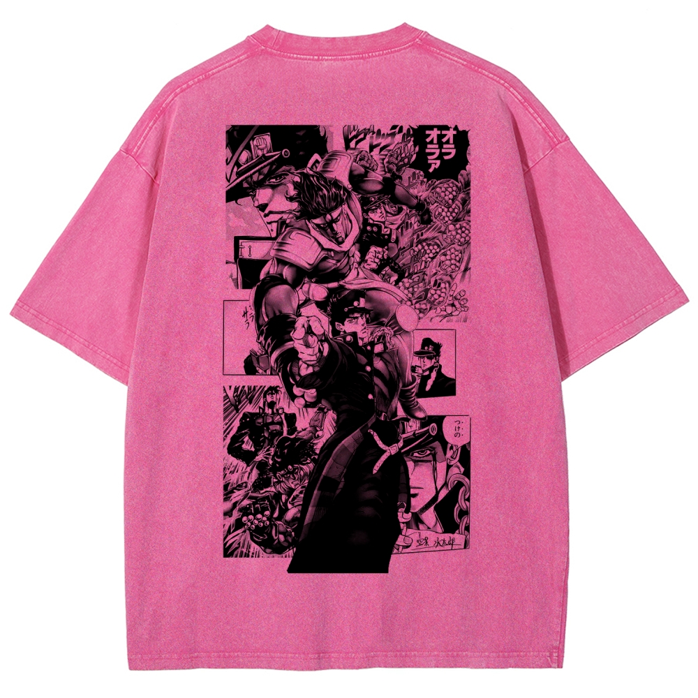 JoJo’s Bizarre Adventure Unisex Fit Washed T-Shirt 2601009847
