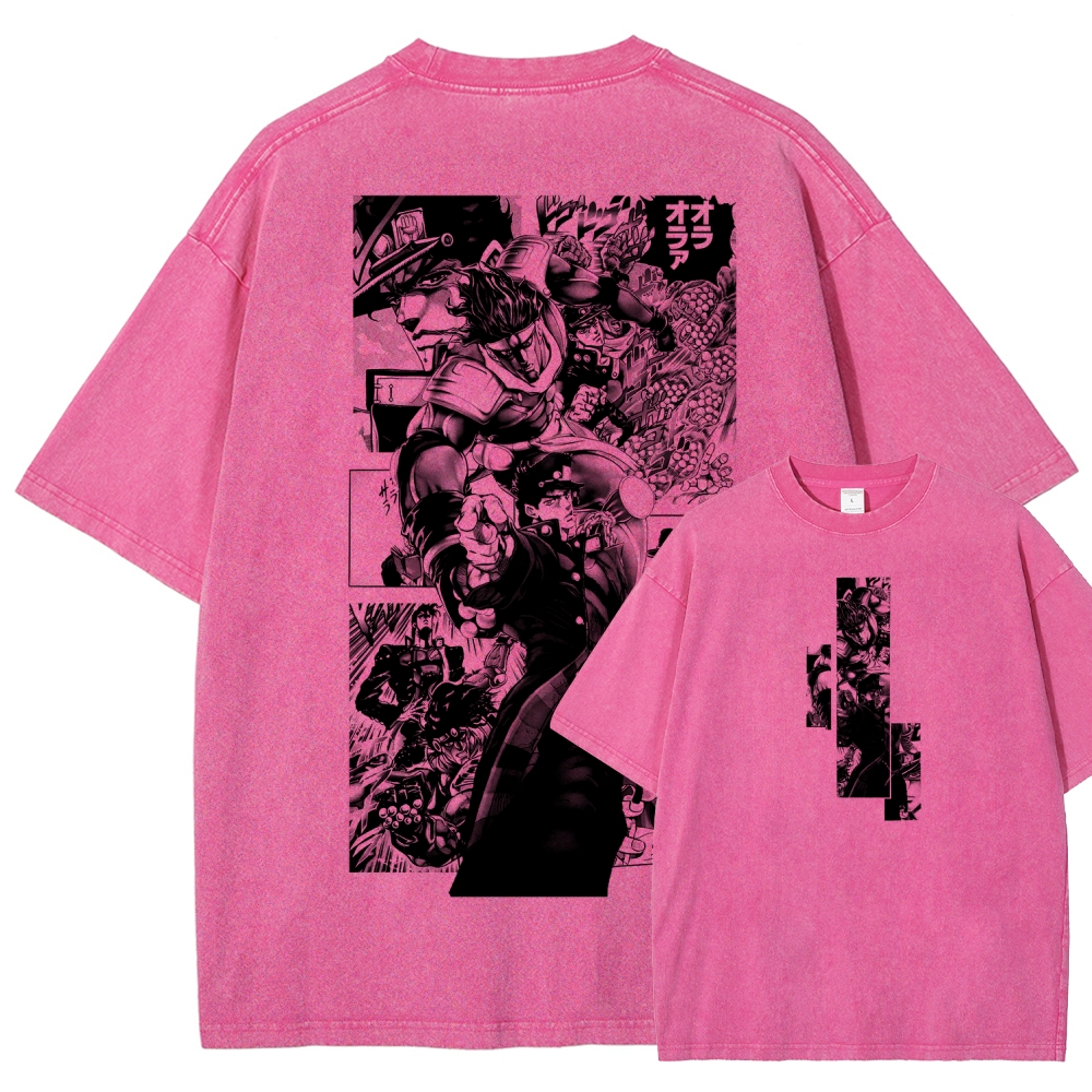 JoJo’s Bizarre Adventure Unisex Fit Washed T-Shirt 2601009847