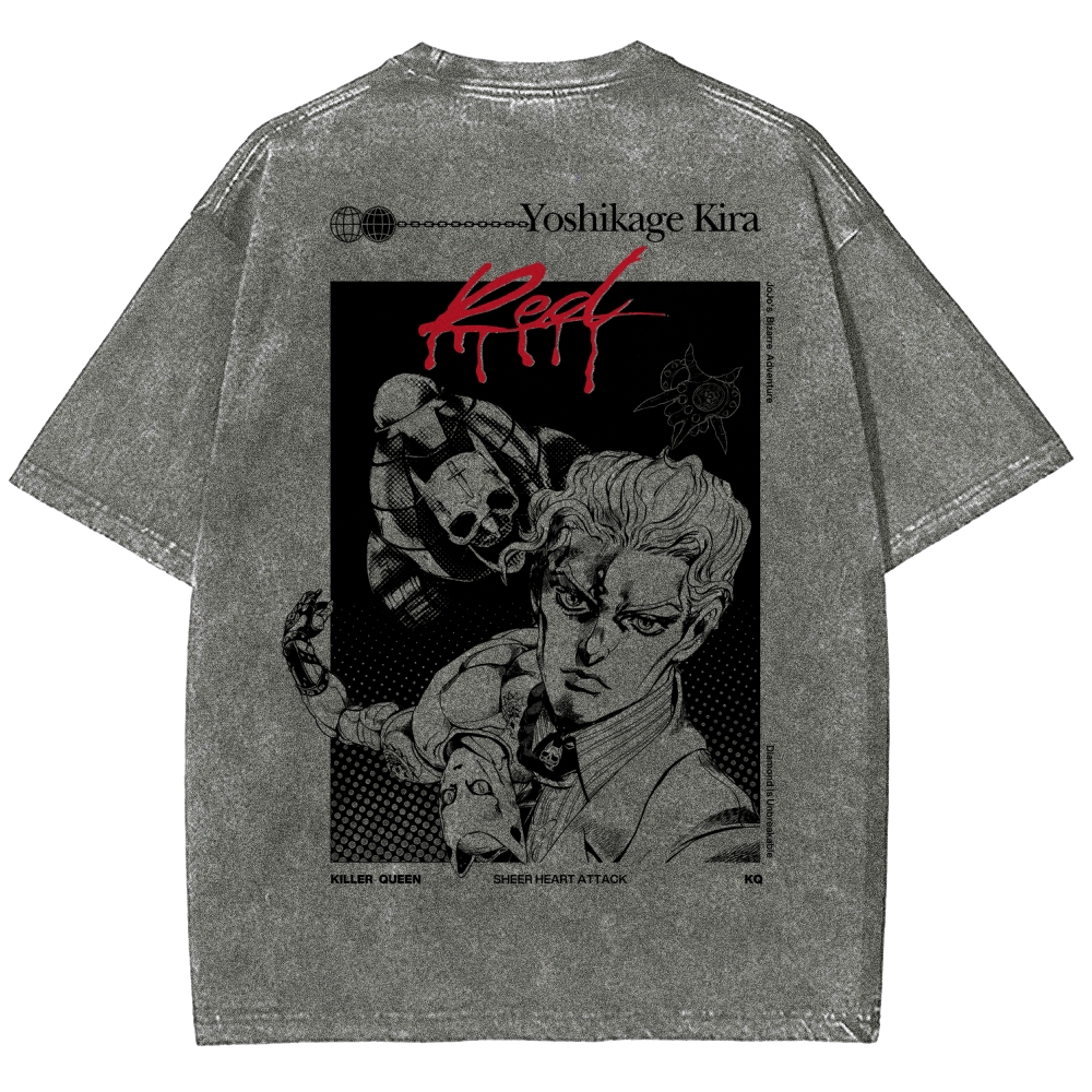 JoJo’s Bizarre Adventure Unisex Fit Washed T-Shirt 2601009854