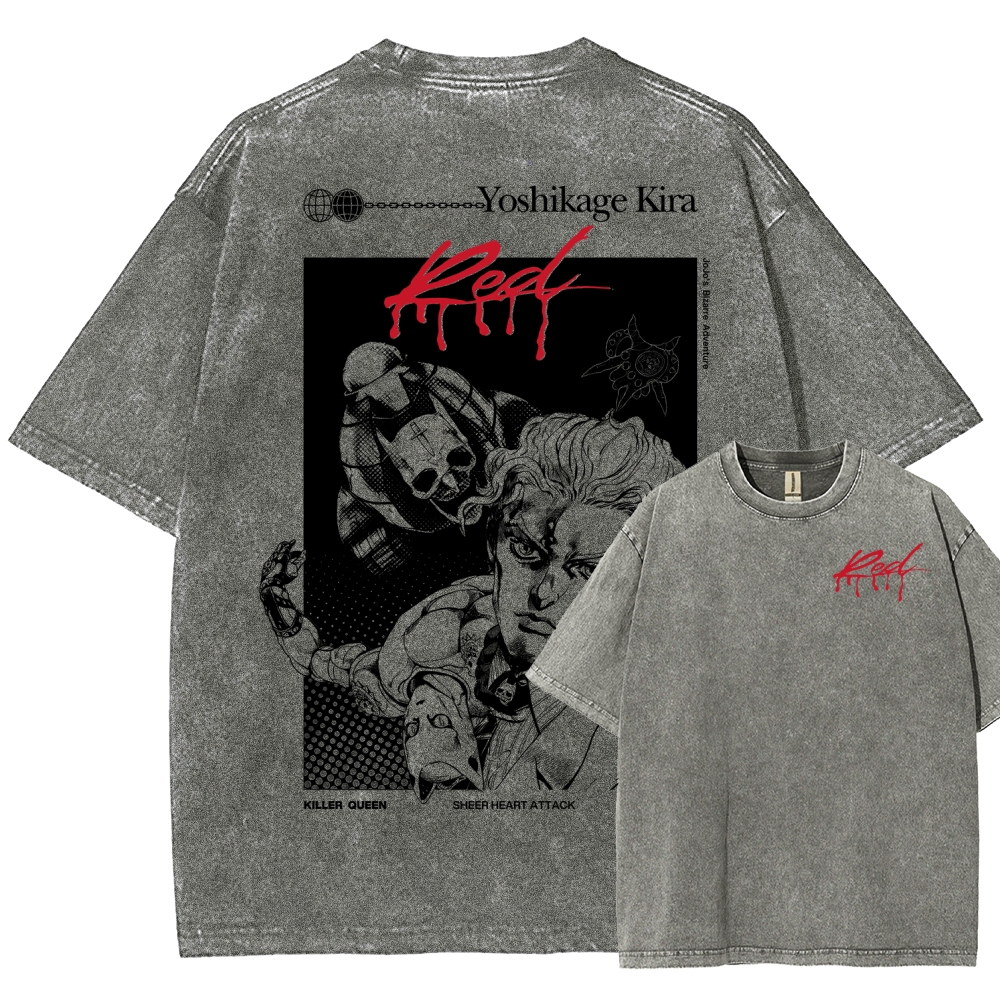 JoJo’s Bizarre Adventure Unisex Fit Washed T-Shirt 2601009854