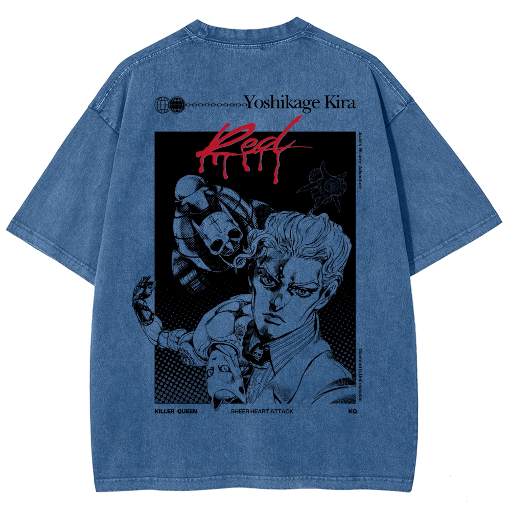 JoJo’s Bizarre Adventure Unisex Fit Washed T-Shirt 2601009854