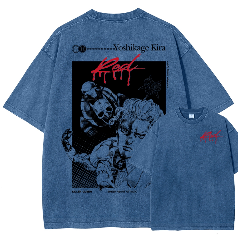 JoJo’s Bizarre Adventure Unisex Fit Washed T-Shirt 2601009854