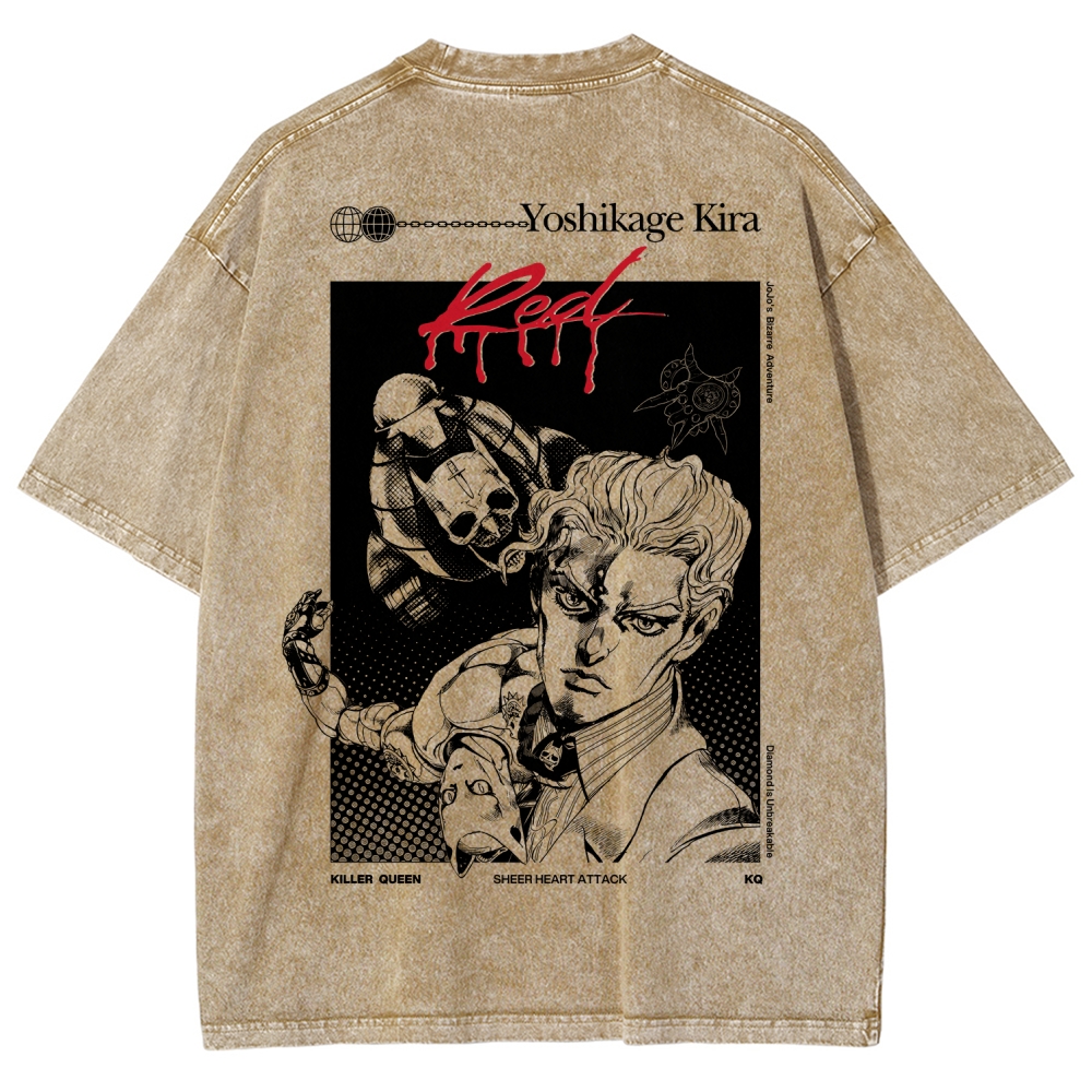 JoJo’s Bizarre Adventure Unisex Fit Washed T-Shirt 2601009854