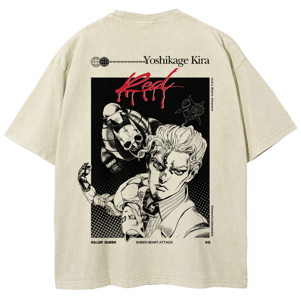 JoJo’s Bizarre Adventure Unisex Fit Washed T-Shirt 2601009854
