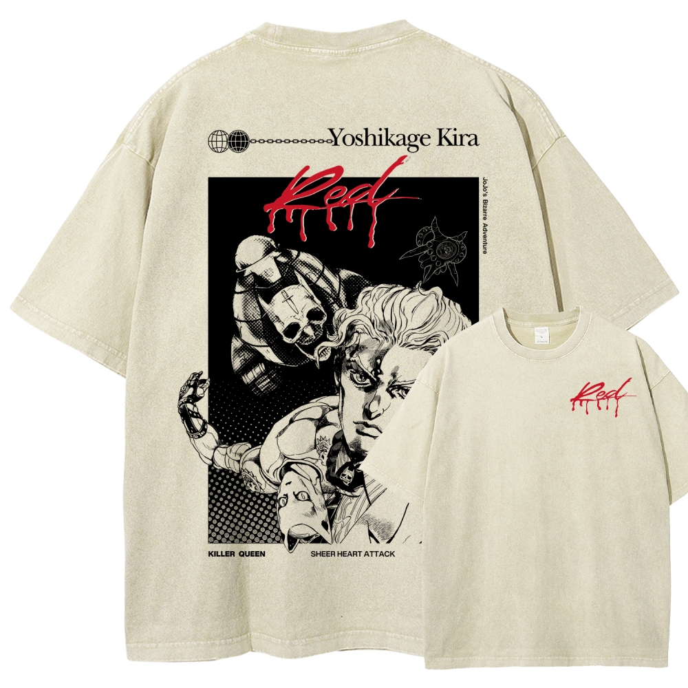 JoJo’s Bizarre Adventure Unisex Fit Washed T-Shirt 2601009854