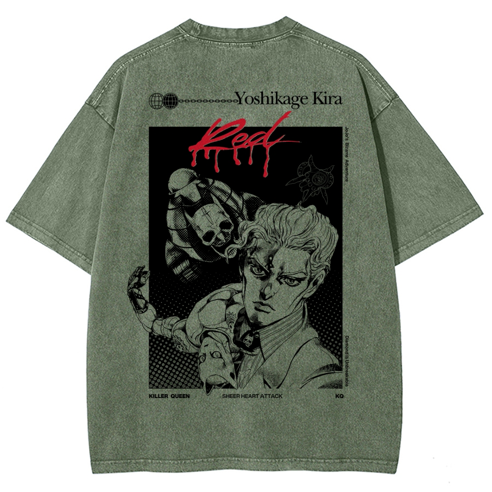 JoJo’s Bizarre Adventure Unisex Fit Washed T-Shirt 2601009854