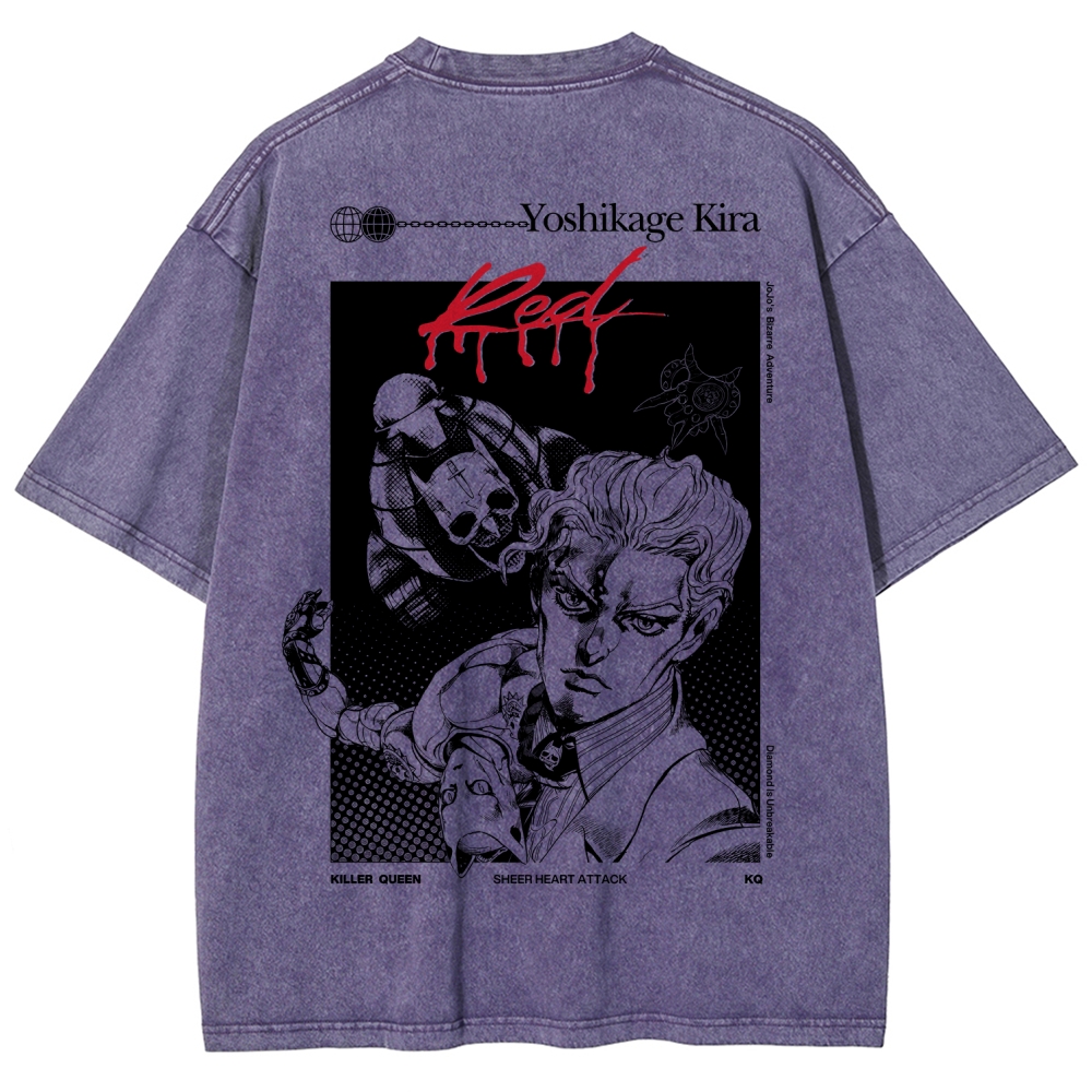 JoJo’s Bizarre Adventure Unisex Fit Washed T-Shirt 2601009854