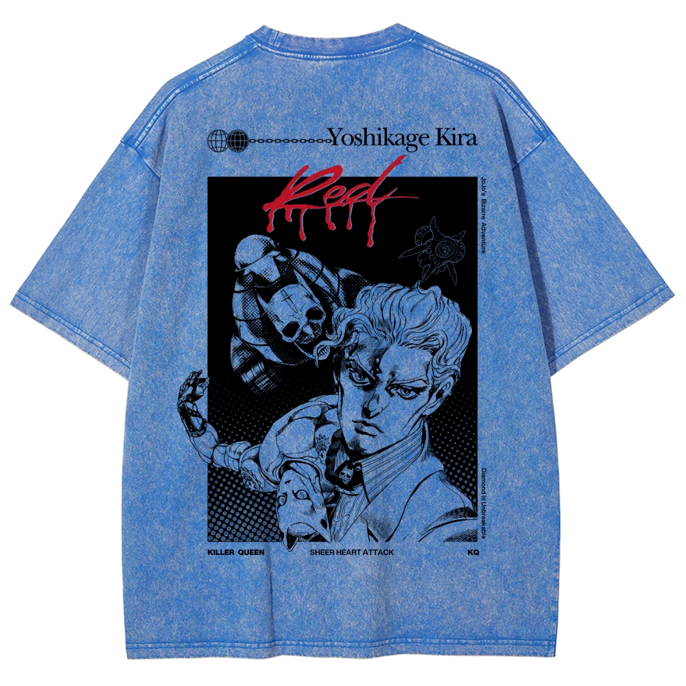 JoJo’s Bizarre Adventure Unisex Fit Washed T-Shirt 2601009854