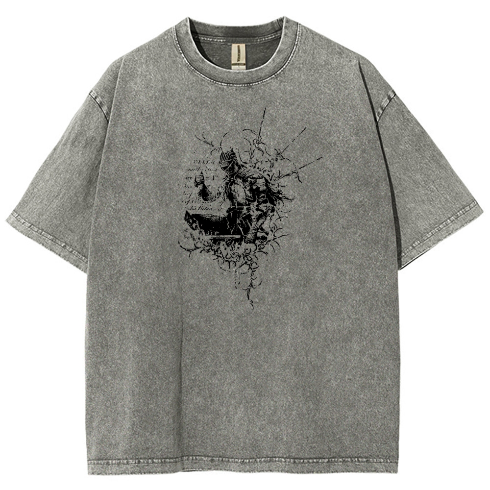 Dark Souls Unisex Fit Washed T-Shirt 2601010377