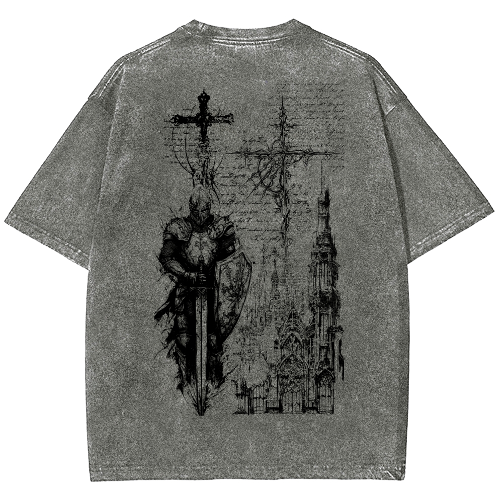Dark Souls Unisex Fit Washed T-Shirt 2601010377