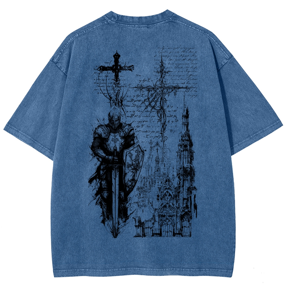 Dark Souls Unisex Fit Washed T-Shirt 2601010377