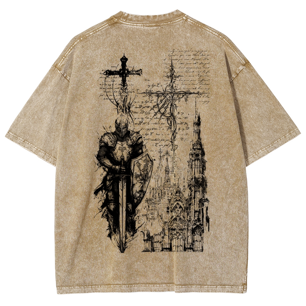 Dark Souls Unisex Fit Washed T-Shirt 2601010377