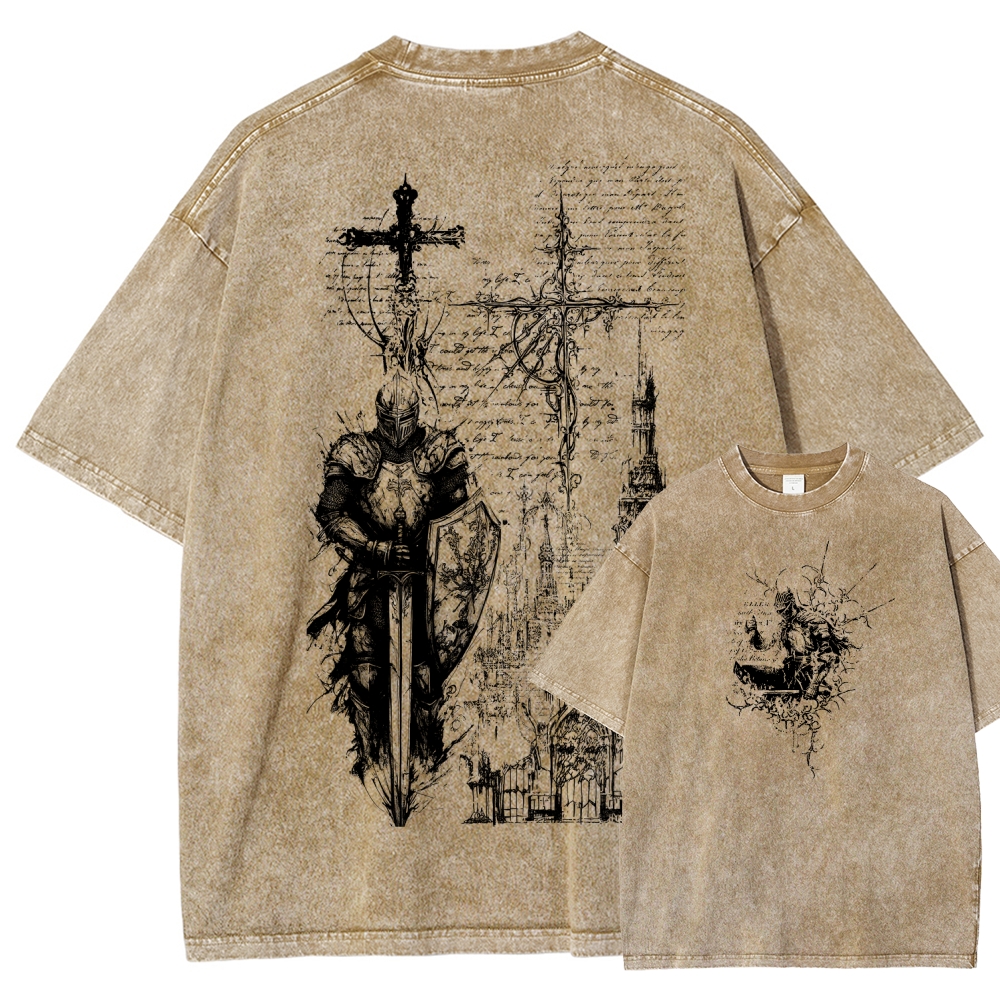 Dark Souls Unisex Fit Washed T-Shirt 2601010377