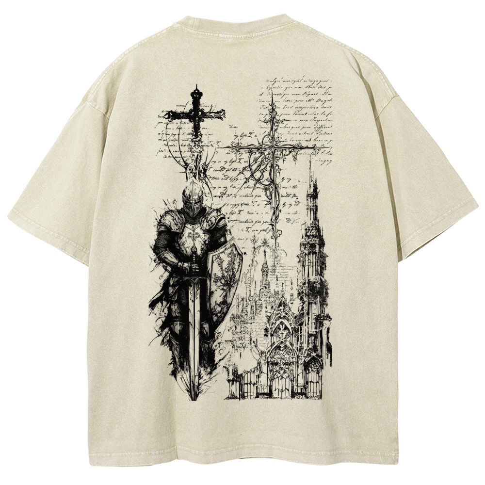 Dark Souls Unisex Fit Washed T-Shirt 2601010377