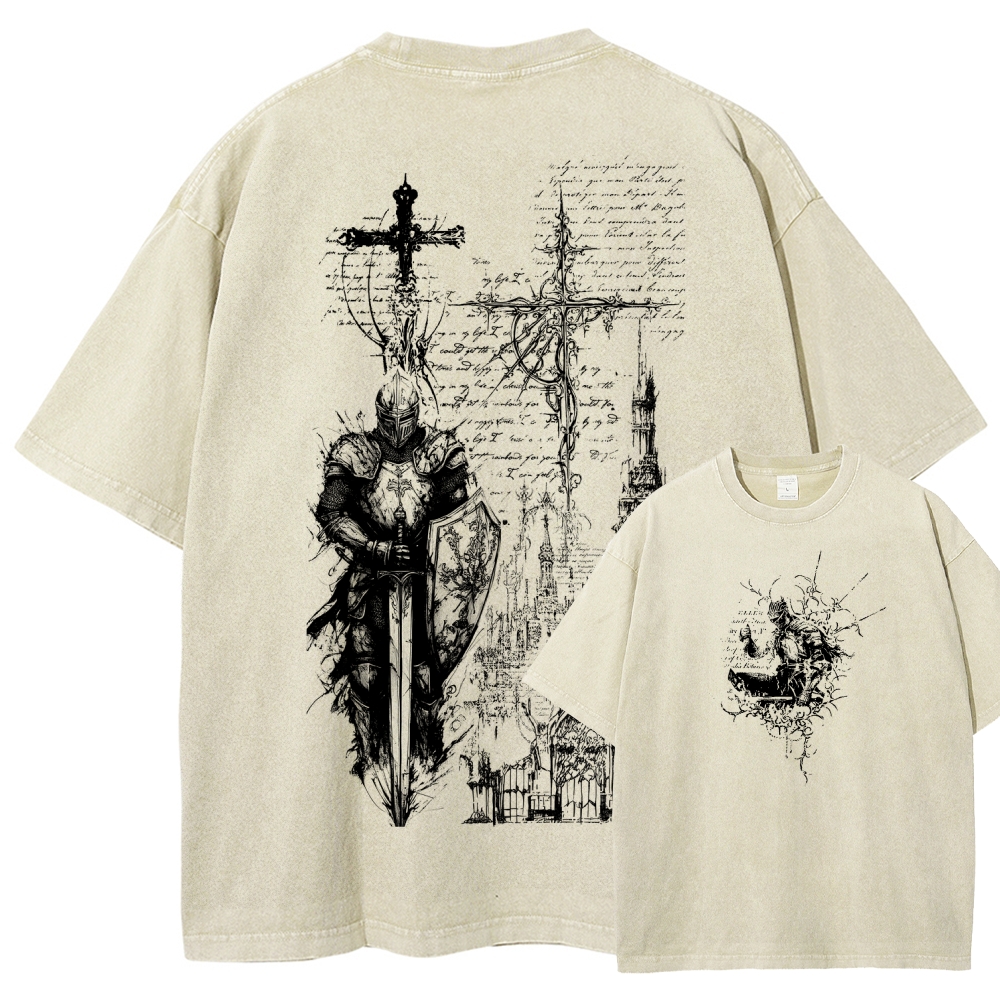 Dark Souls Unisex Fit Washed T-Shirt 2601010377