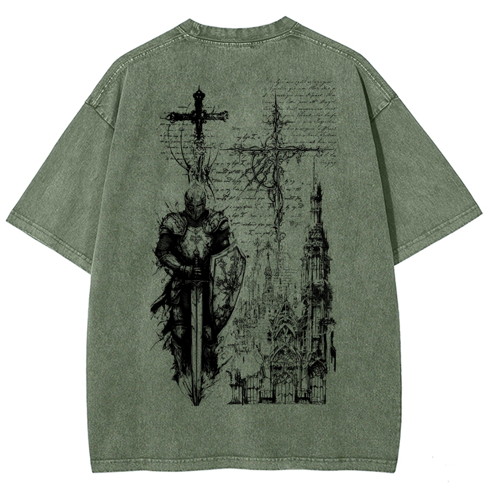Dark Souls Unisex Fit Washed T-Shirt 2601010377