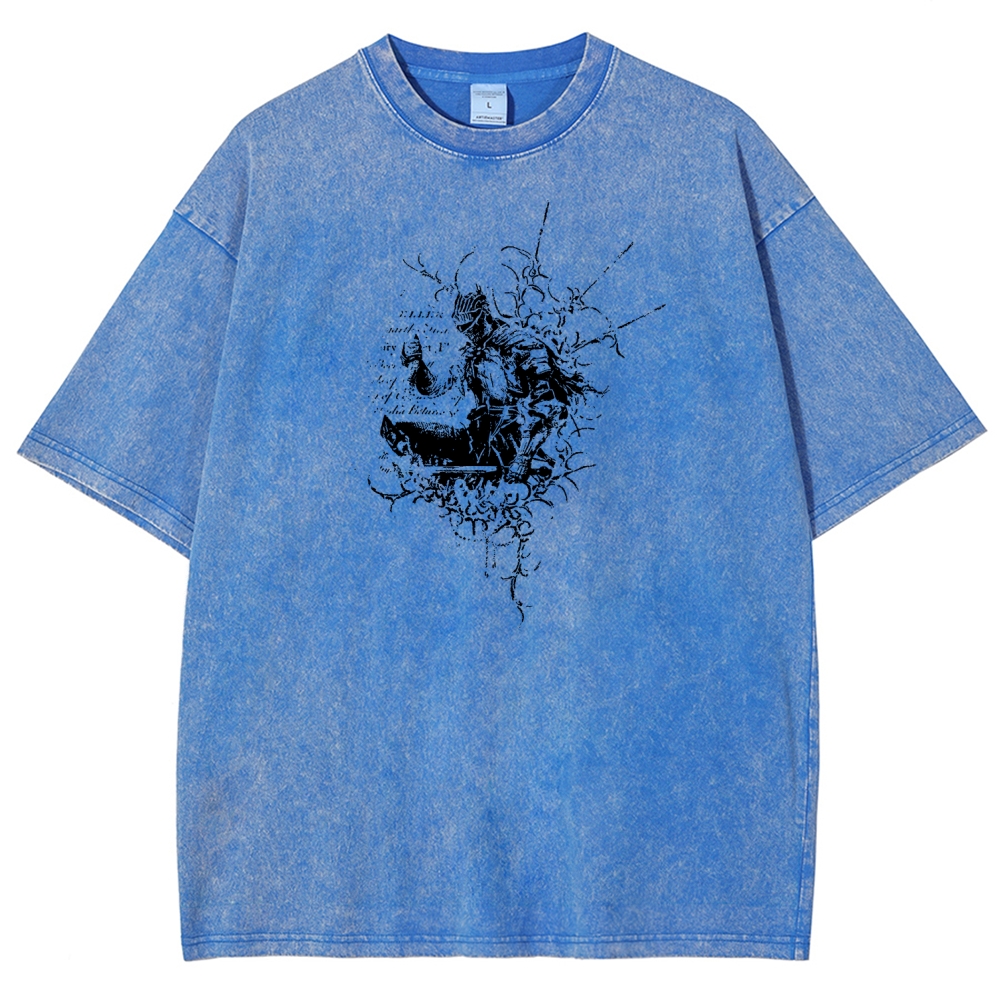Dark Souls Unisex Fit Washed T-Shirt 2601010377
