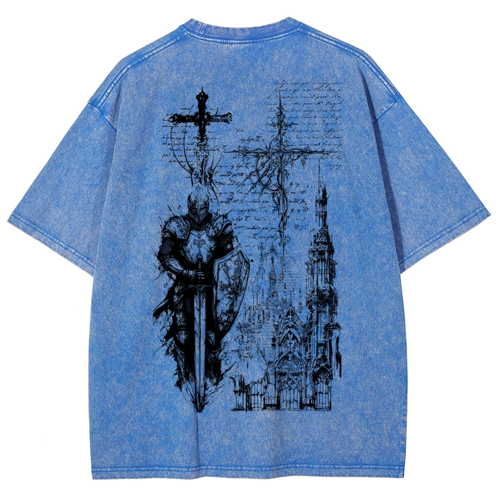 Dark Souls Unisex Fit Washed T-Shirt 2601010377