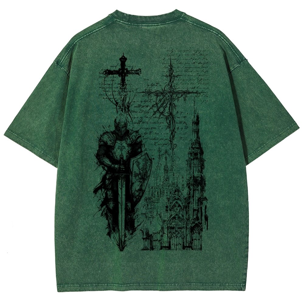 Dark Souls Unisex Fit Washed T-Shirt 2601010377