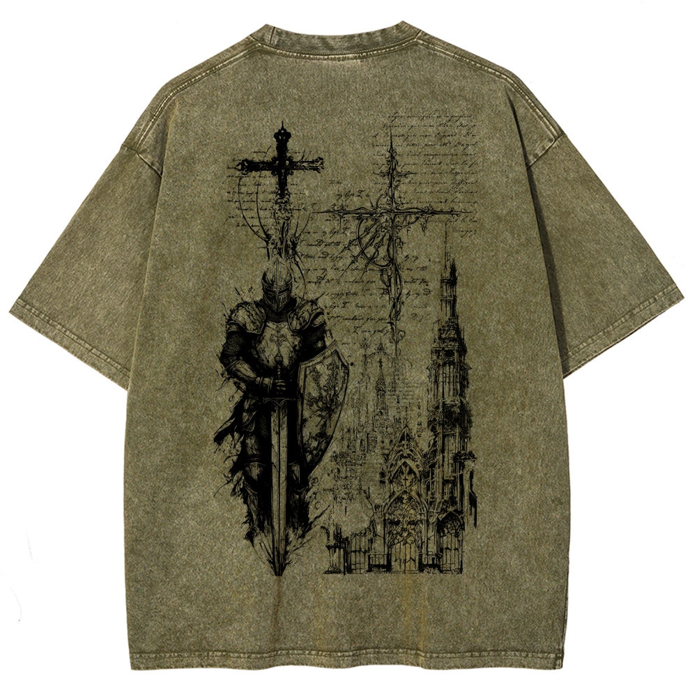 Dark Souls Unisex Fit Washed T-Shirt 2601010377