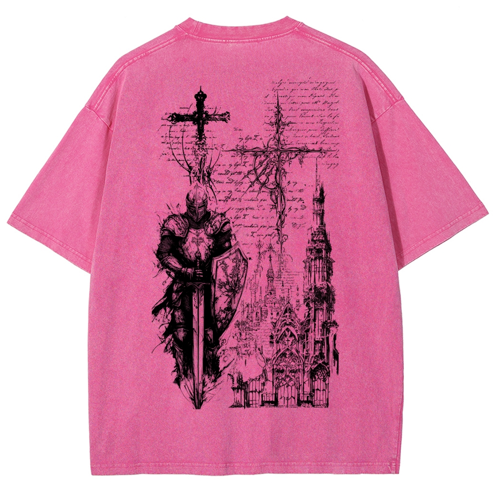 Dark Souls Unisex Fit Washed T-Shirt 2601010377