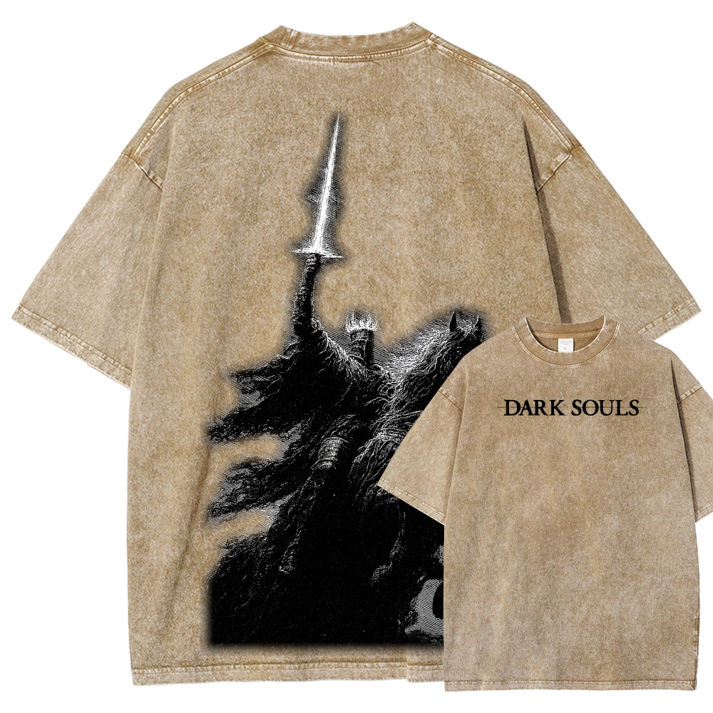 Dark Souls Unisex Fit Washed T-Shirt 2601010382
