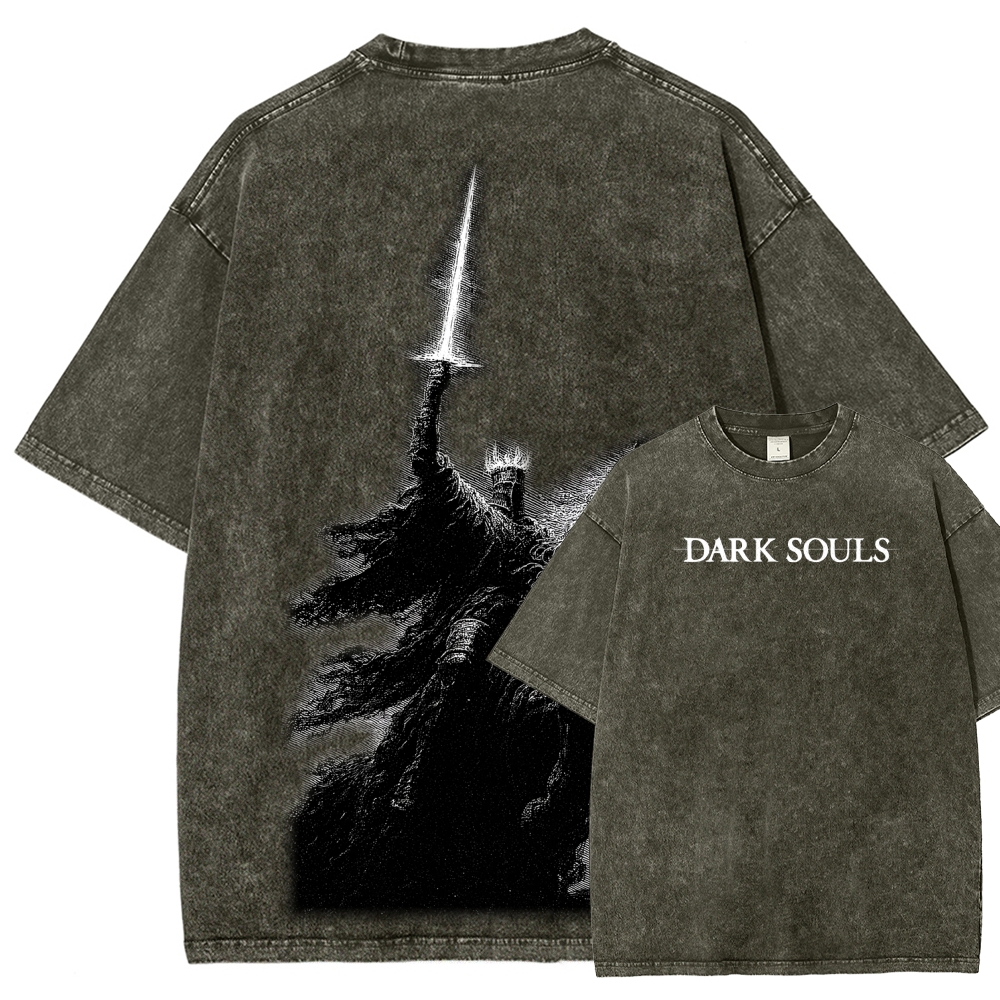 Dark Souls Unisex Fit Washed T-Shirt 2601010382