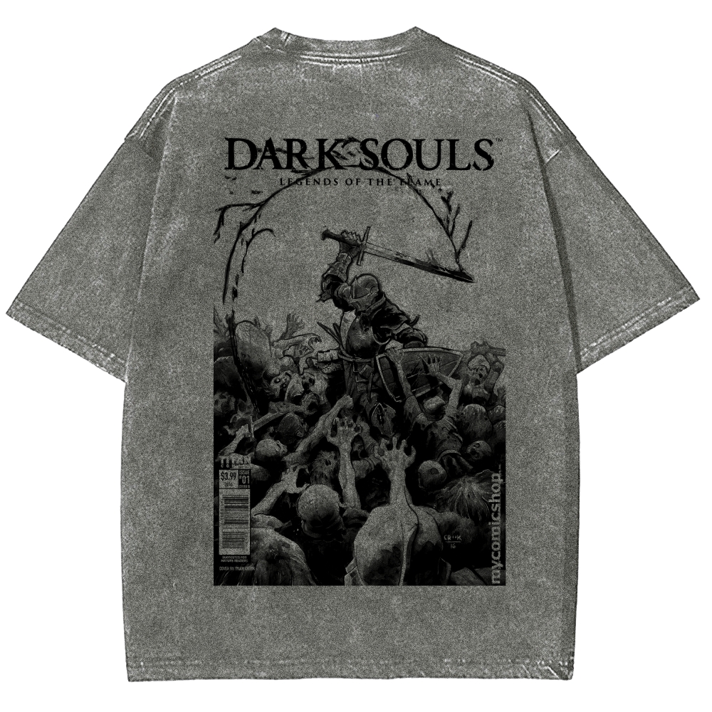 Dark Souls Unisex Fit Washed T-Shirt 2601010401