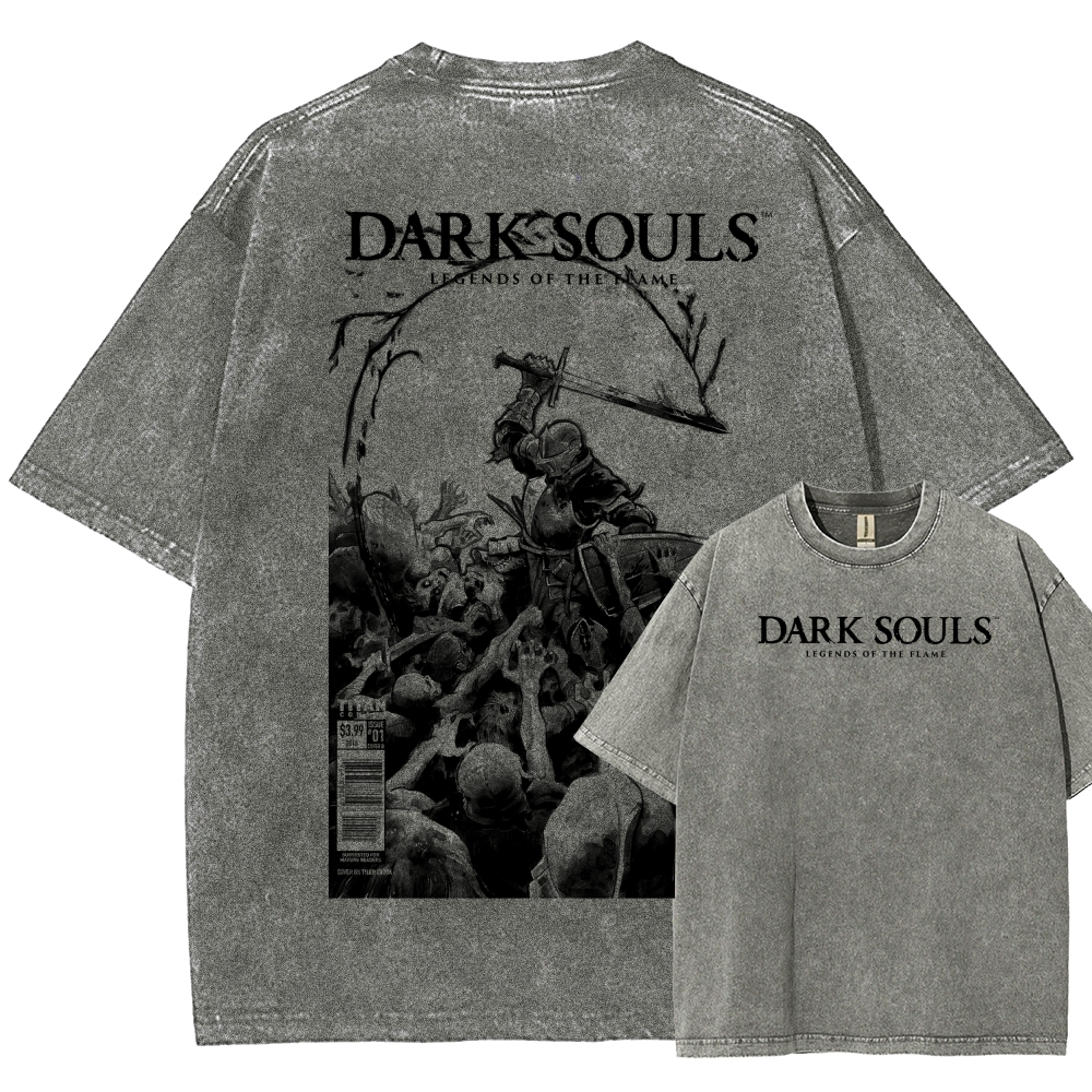Dark Souls Unisex Fit Washed T-Shirt 2601010401