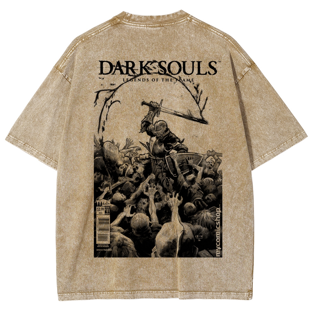 Dark Souls Unisex Fit Washed T-Shirt 2601010401