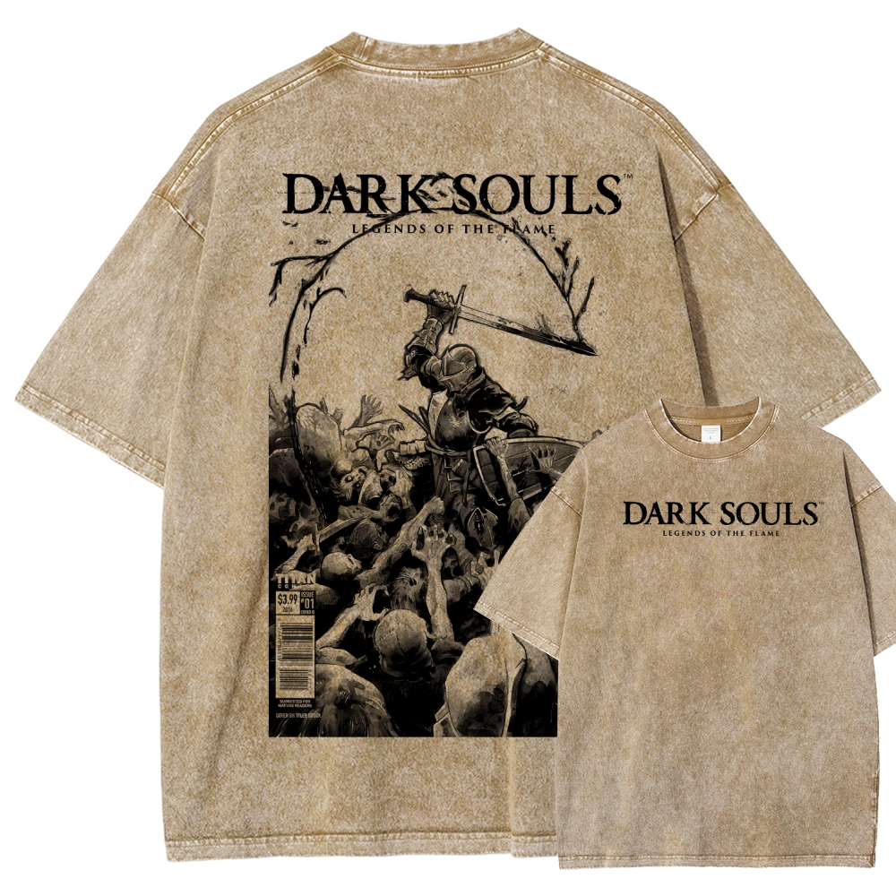 Dark Souls Unisex Fit Washed T-Shirt 2601010401