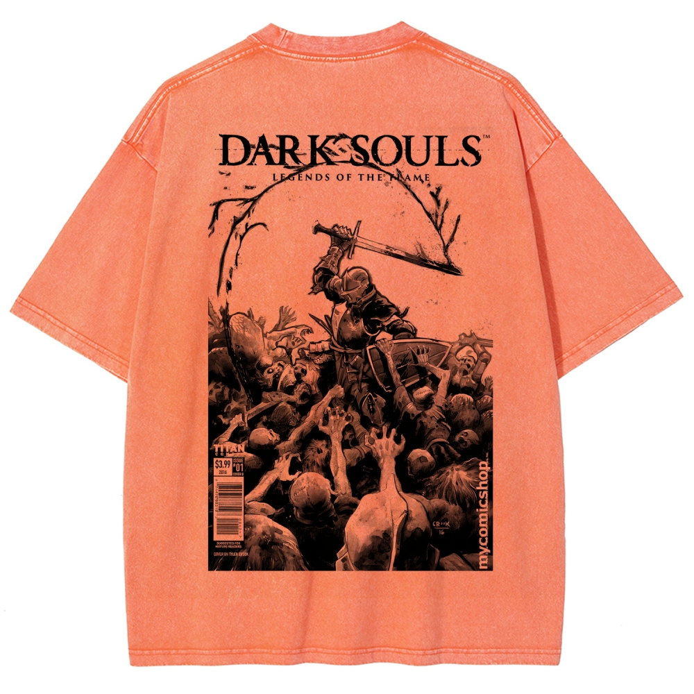 Dark Souls Unisex Fit Washed T-Shirt 2601010401