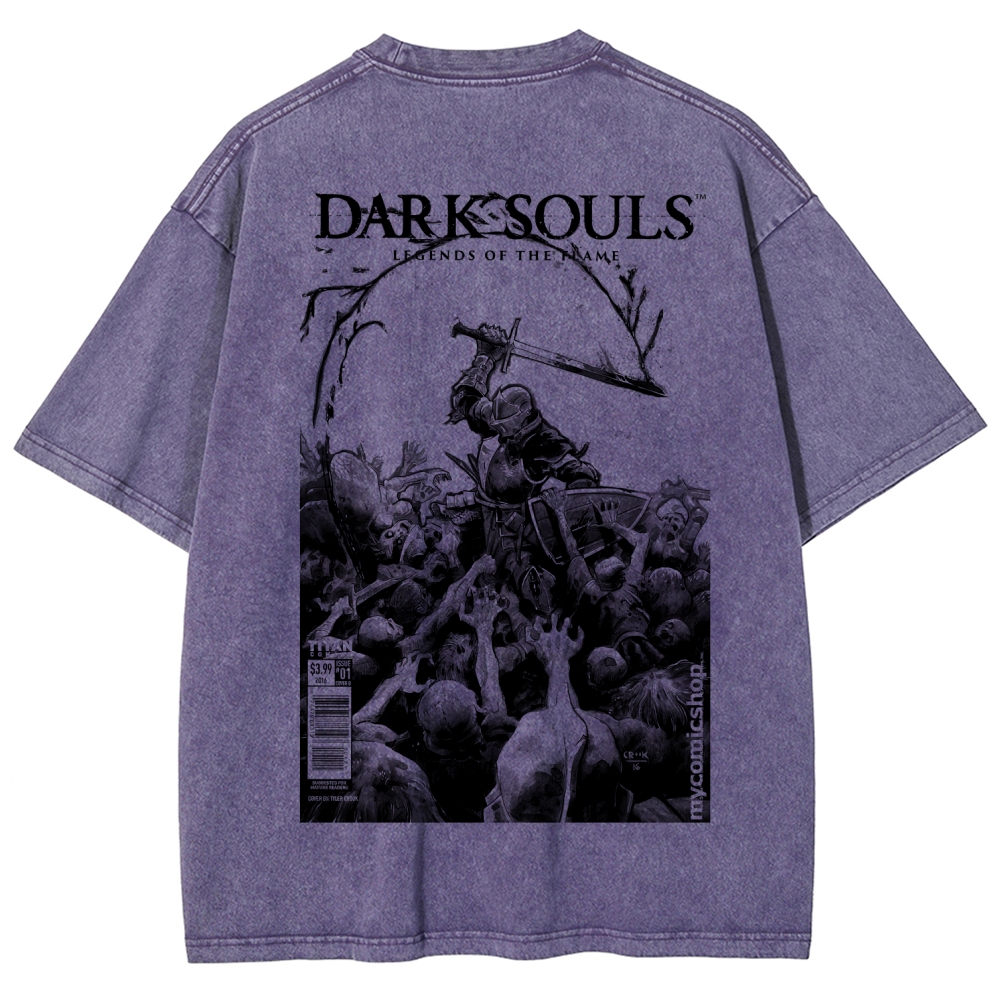 Dark Souls Unisex Fit Washed T-Shirt 2601010401