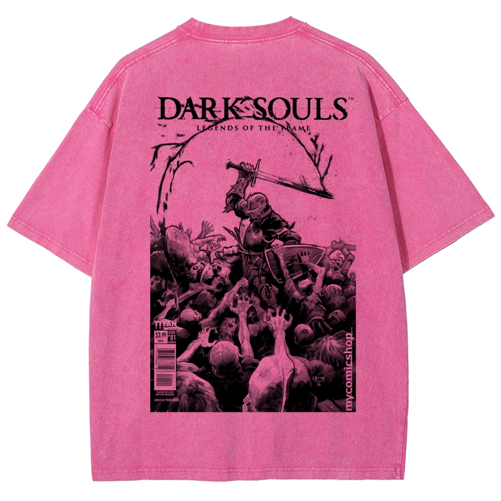 Dark Souls Unisex Fit Washed T-Shirt 2601010401